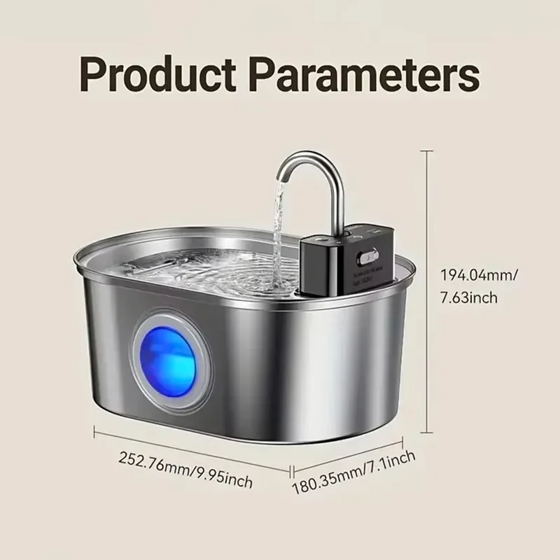 fontanella-per-gatti-in-acciaio-inossidabile-da-32-litri-con-sensore-e-ricarica-wireless-fontanella-automatica-per-l'acqua-abbeveratoio-per-gatti-e-cani-ciotola-distributore-per-animali-domestici