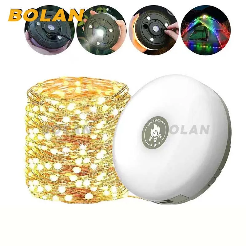 

Новые светодиодные уличные фонари для кемпинга, красочные гирлянды, рулетка для хранения, уличные атмосферные фонари для палаток, фонари для кемпинга