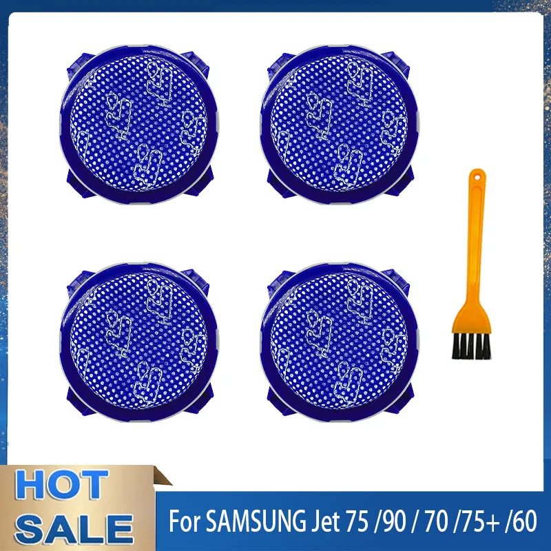 Washable Micro Filters For SAMSUNG Jet 75 Jet 90 Jet 70 Jet 75+ Jet 60 VS9000RL Vacuum Cleaner, Replace Part No. DJ97-02649A