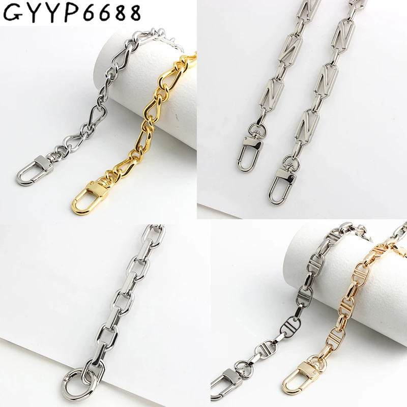 1PCS 10MM 11MM 12MM 30-120CM Fashion Metal Chains For DIY Bags Strap Crossbody Handbags Purse Shoulder Handles Belt Accessories