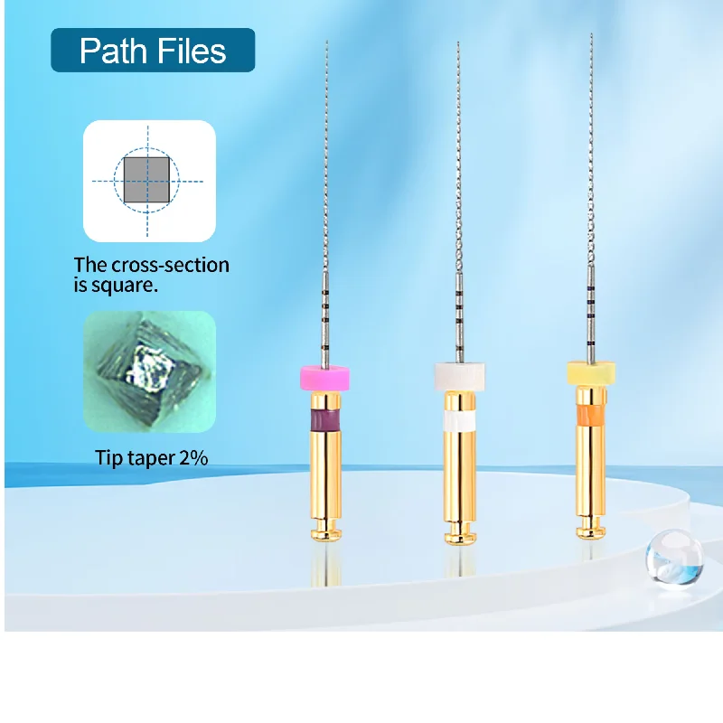 6pcs Teeth whitening dental instrument endo rotary endodontic path dentistry files 25mm dental endo motor files instrument tools