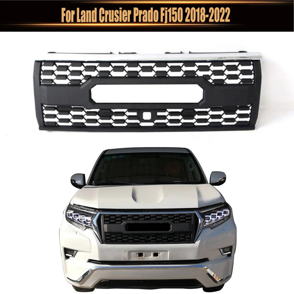 

For Land Crusier Prado Fj150 2018-2022 Offroad Suv 4x4 Auto Accessories Car Front Bumper Grill Mask High Quality Racing Grill