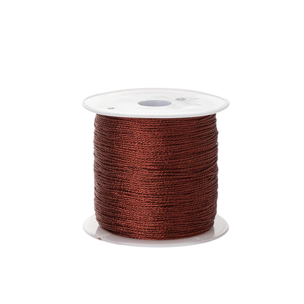 0,2mm/m Nylon Roségold Silber Perlen Faden Schnur Schnur für DIY Herstellung Armband Halskette hand gefertigte Makramee Bastel zubehör