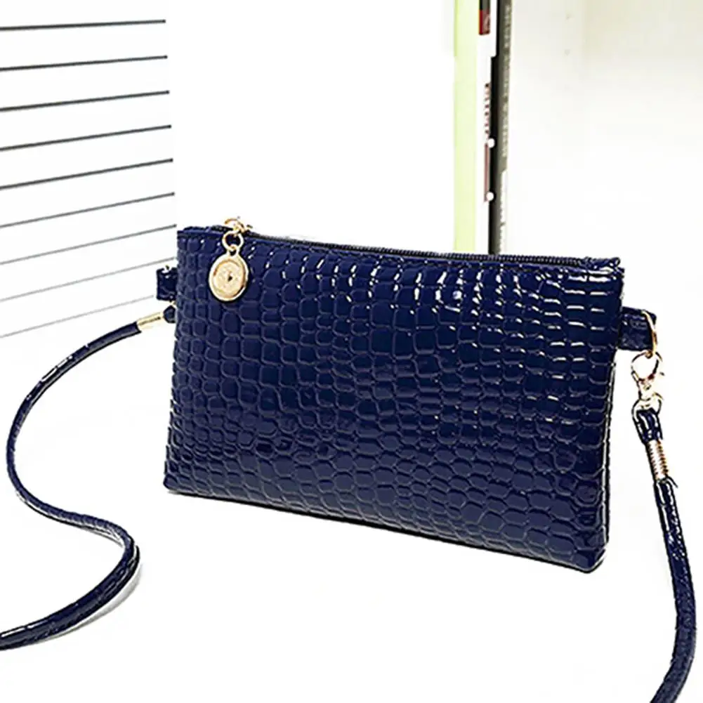 Chic Shoulder Bag Decorative Faux Leather Phone Pouch Women Fashion Crossbody Shoulder Camera Phone Bag