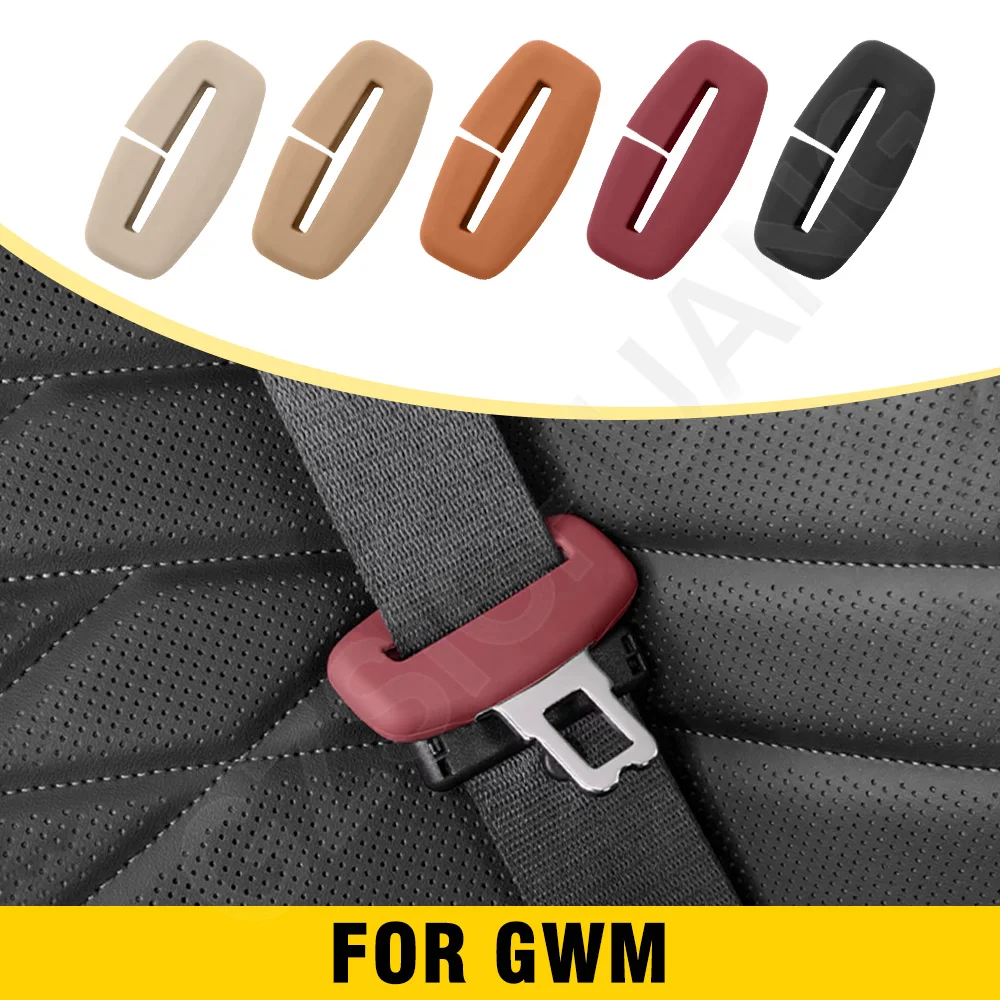 Car Seat Belt Protective Cover For GWM ORA Good Cat Haomao Funky GT H6 M6 Seat Belt Buckle Protective Cover Interior Accessories