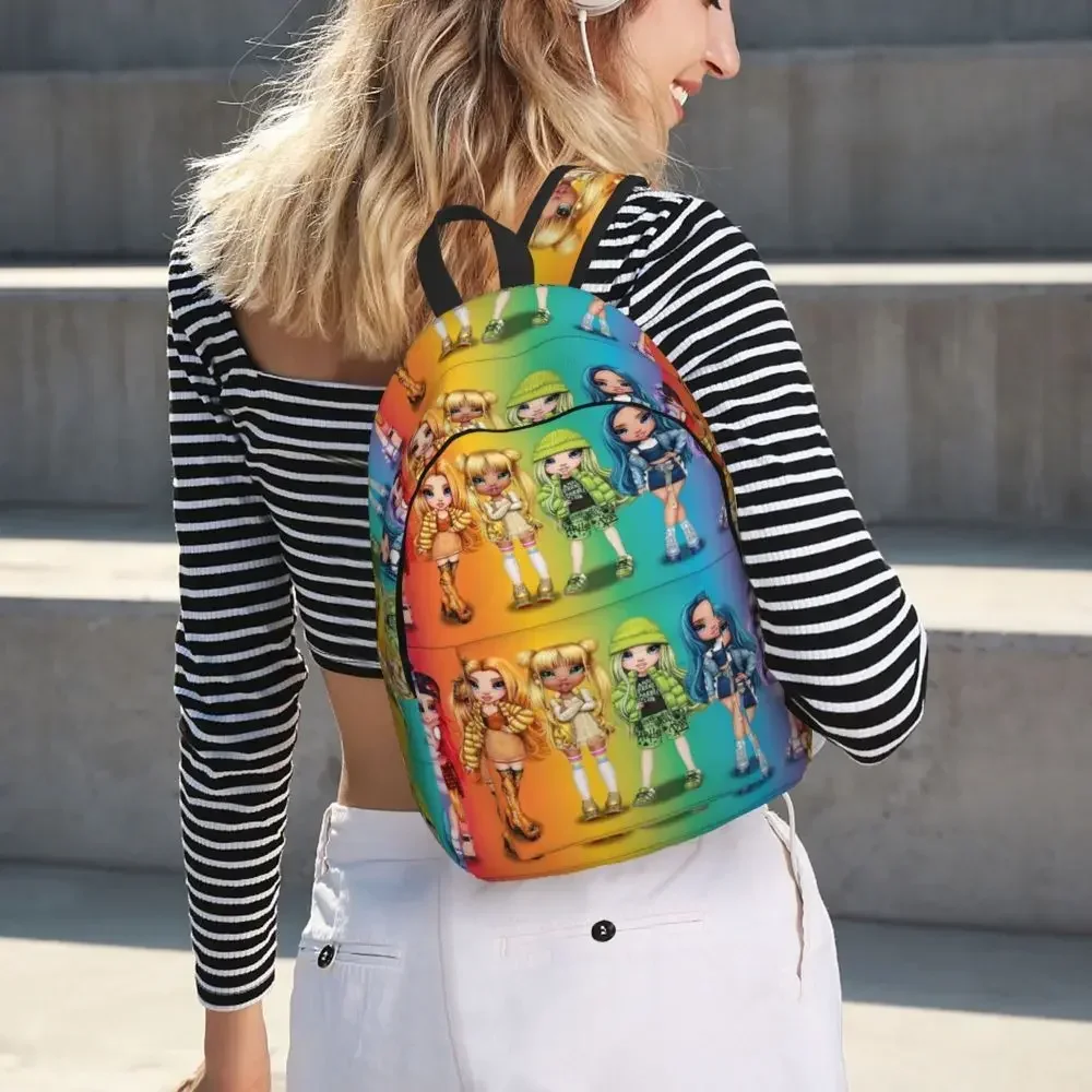 Rainbow High Backpack for Preschool Kindergarten School Student Bookbag Boy Girl Kids Sports Daypack for Outdoor Travel Hiking