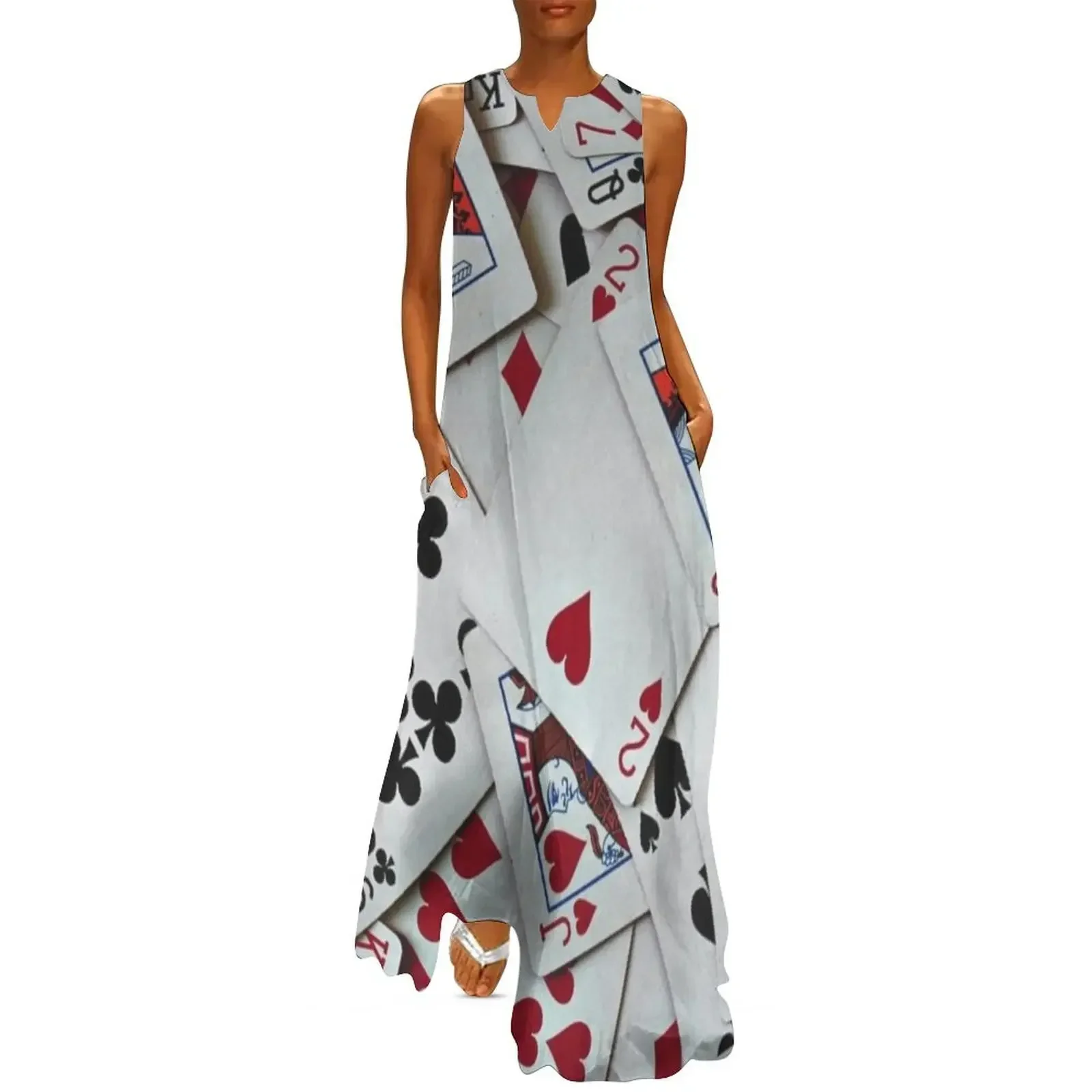 

Playing Cards Poker Games Queen King Long Dress sexy dress elegant women's sets Party dresses Dress