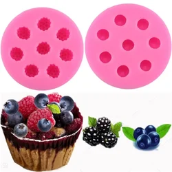 Raspberry Blueberry Silicone Mold Cake Bakeware Decorating  Berry  Decoration DIY Tool   Molds