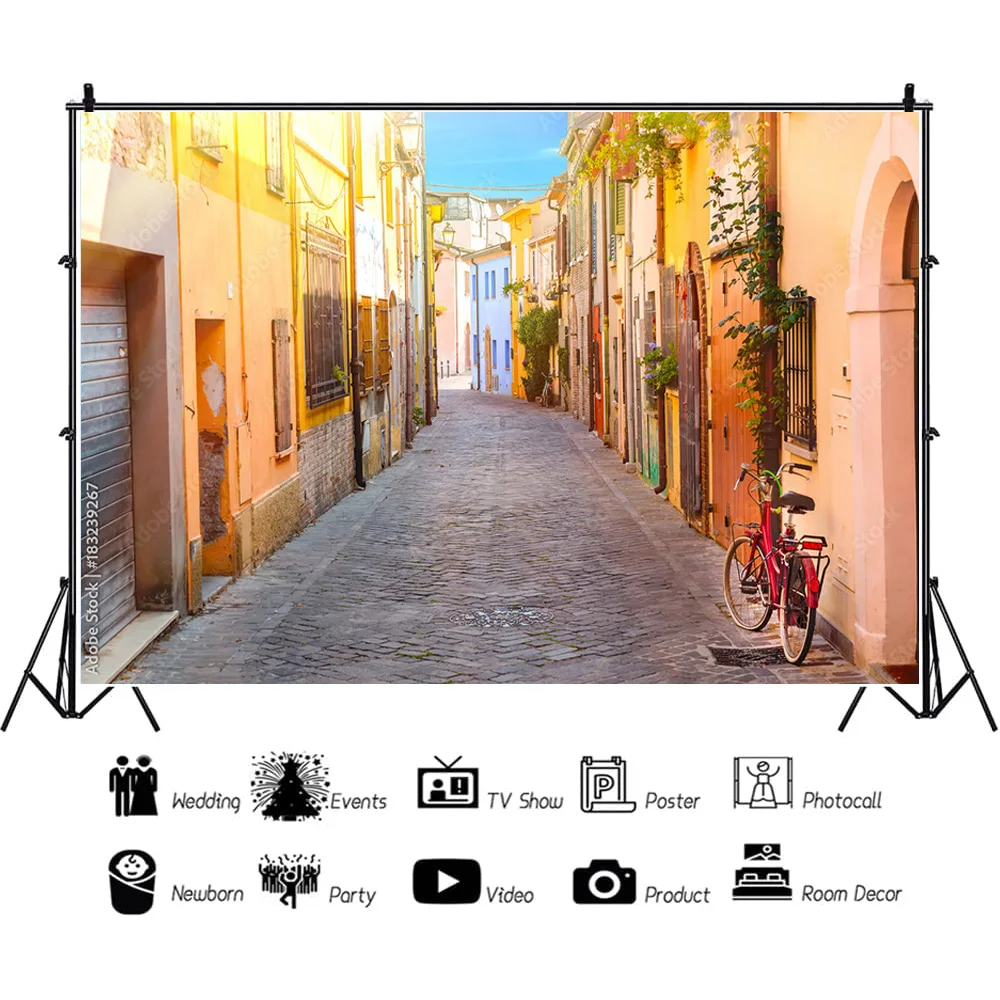 قماش فني للمناظر الطبيعية ، أماكن شهيرة ذات مناظر خلابة ، مشهد ليلي للشوارع ، مستلزمات خلفية للتصوير الفوتوغرافي ،