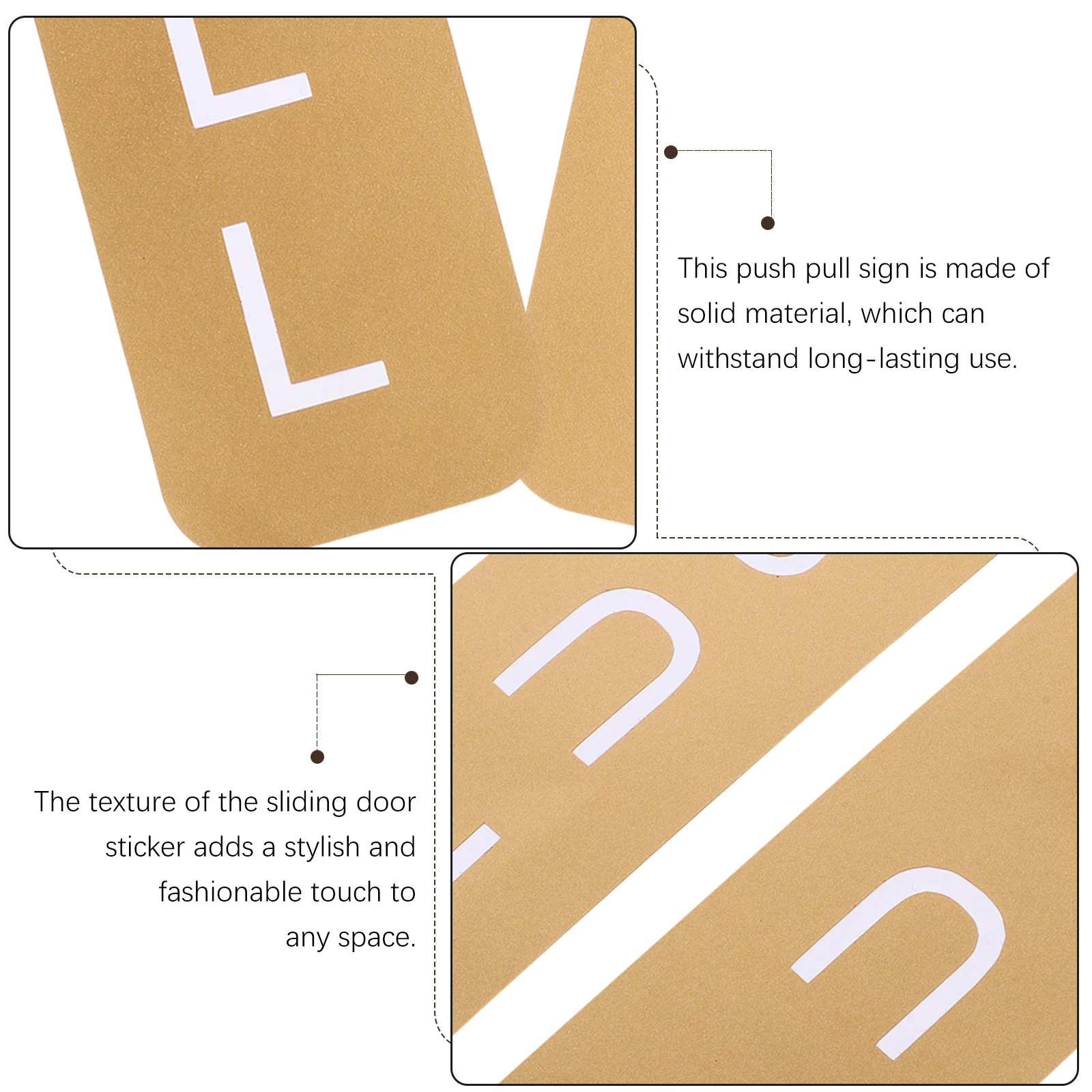 Золотая наклейка на раздвижная дверь, клейкая наклейка, знаки для офисного декора, липкие наклейки