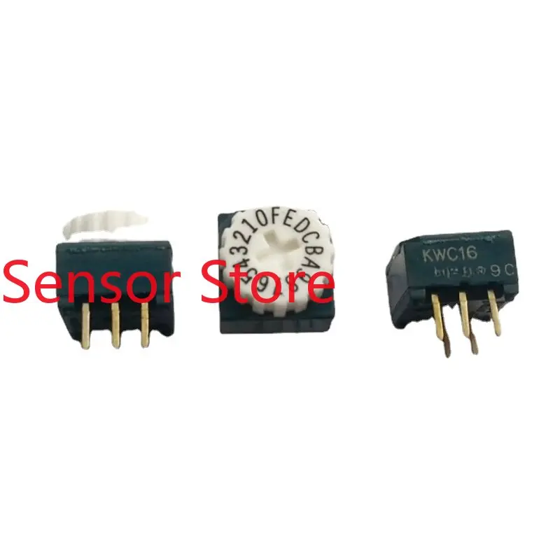 10PCS 0-F/16-bit Rotary Dip Switch  Plus Code Pulley 3To 3Pin Position