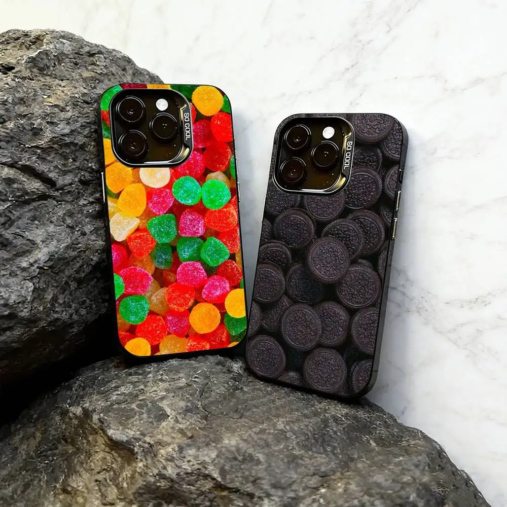 

Candy Phone Case For iPhone 17,16,15,14,13,12,11 Plus,Pro Max,XS,Colorful Silver Black Cover