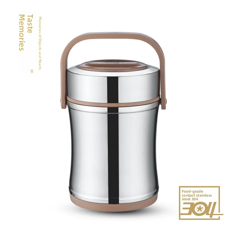 

Термос-ланчбокс из нержавеющей стали 304 для еды, сохраняющий тепло и холод, супница для офисных работников и домашнего использования