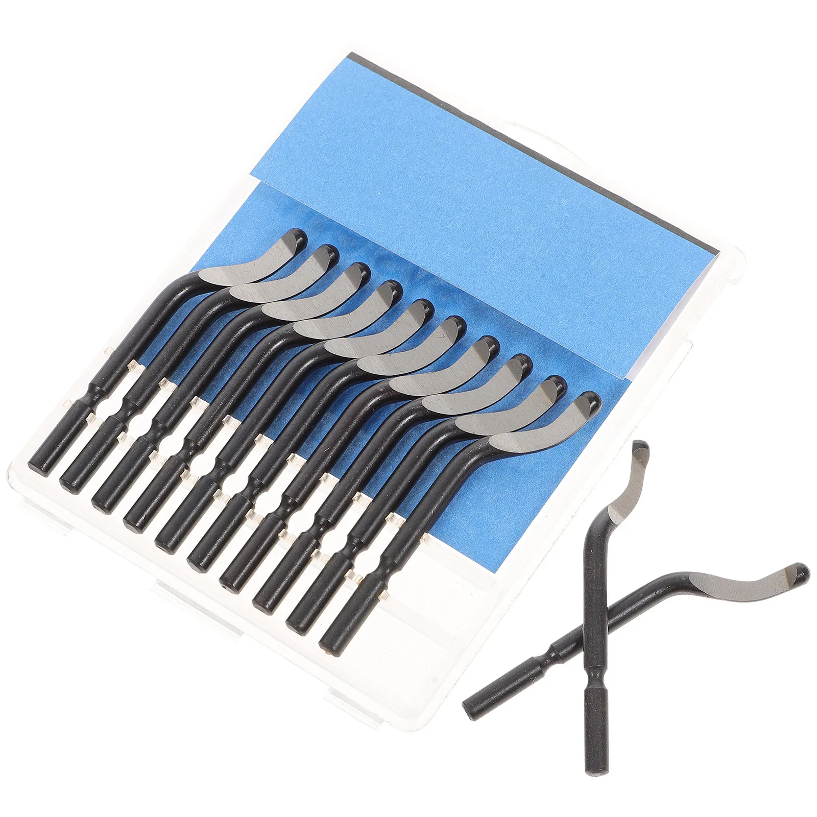 10Pcs Rotary Deburring Blades Set Strong Wear Resistant Tools for Metal Plastic Copper Burr Removal Copper Deburring Tool - view 6