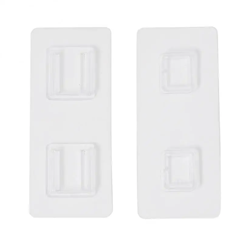 Hanging Shelf Waterproof And Oilproof Wall Mounted Reusable Transparent Home Storage Seamless Adhesive Hooks Strong Non-marking