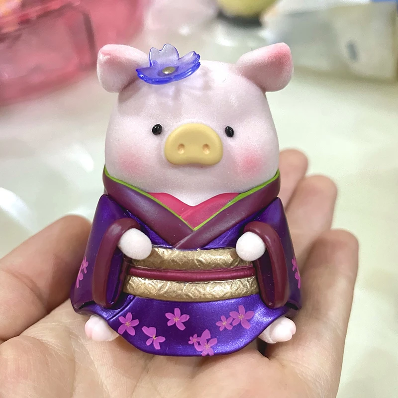 New Lulu Pig Blind Box Lulu In Bloom Sakura 2 Mysterious Surprise Box Figure Kawaii Animal Model Pvc Guess Figurine Kids Gift