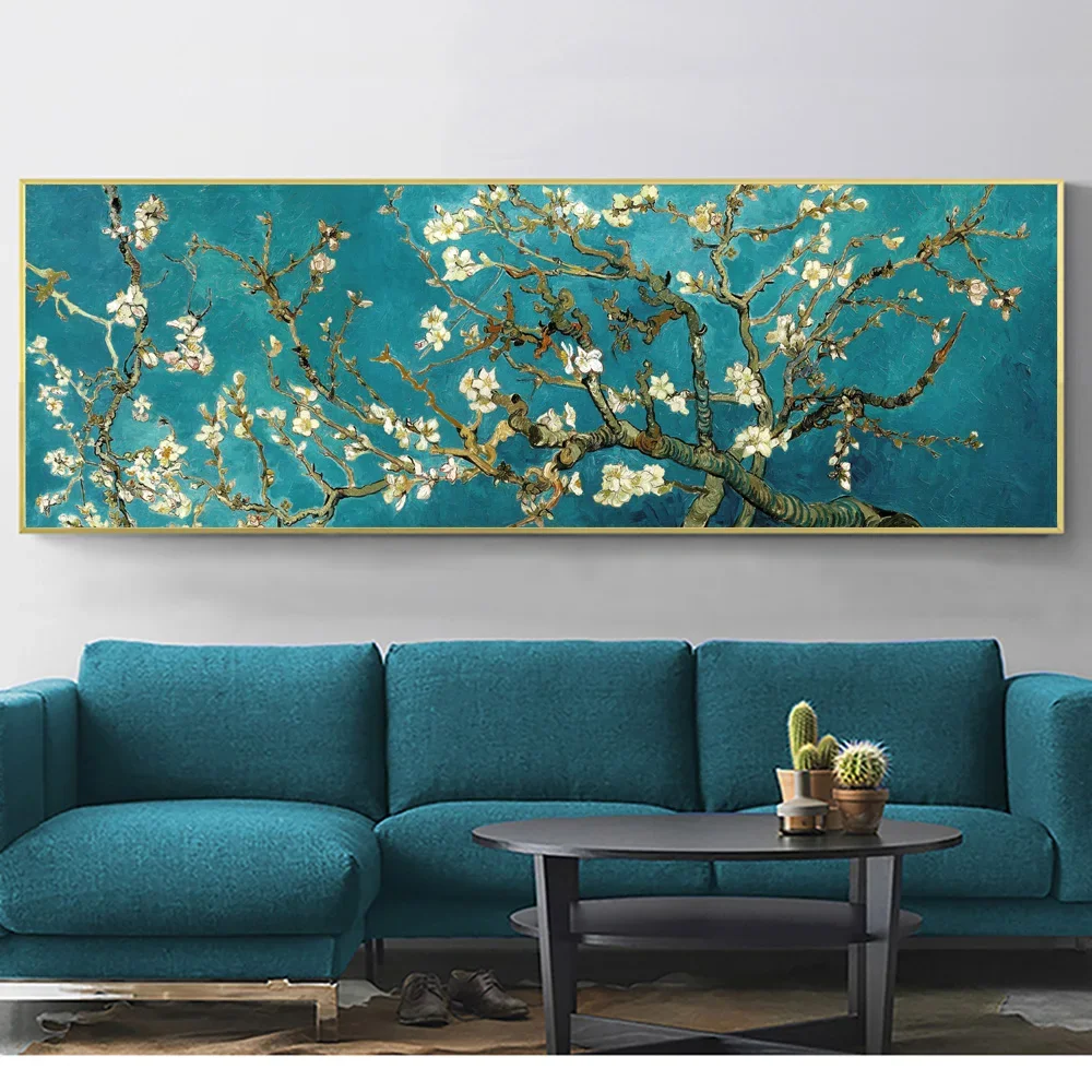 Full Drill Large 5D Diy Diamond Mosaic Van Gogh Famous Almond Blossom Diamond Painting DIY Cross Stitch Diamond Embroidery G537