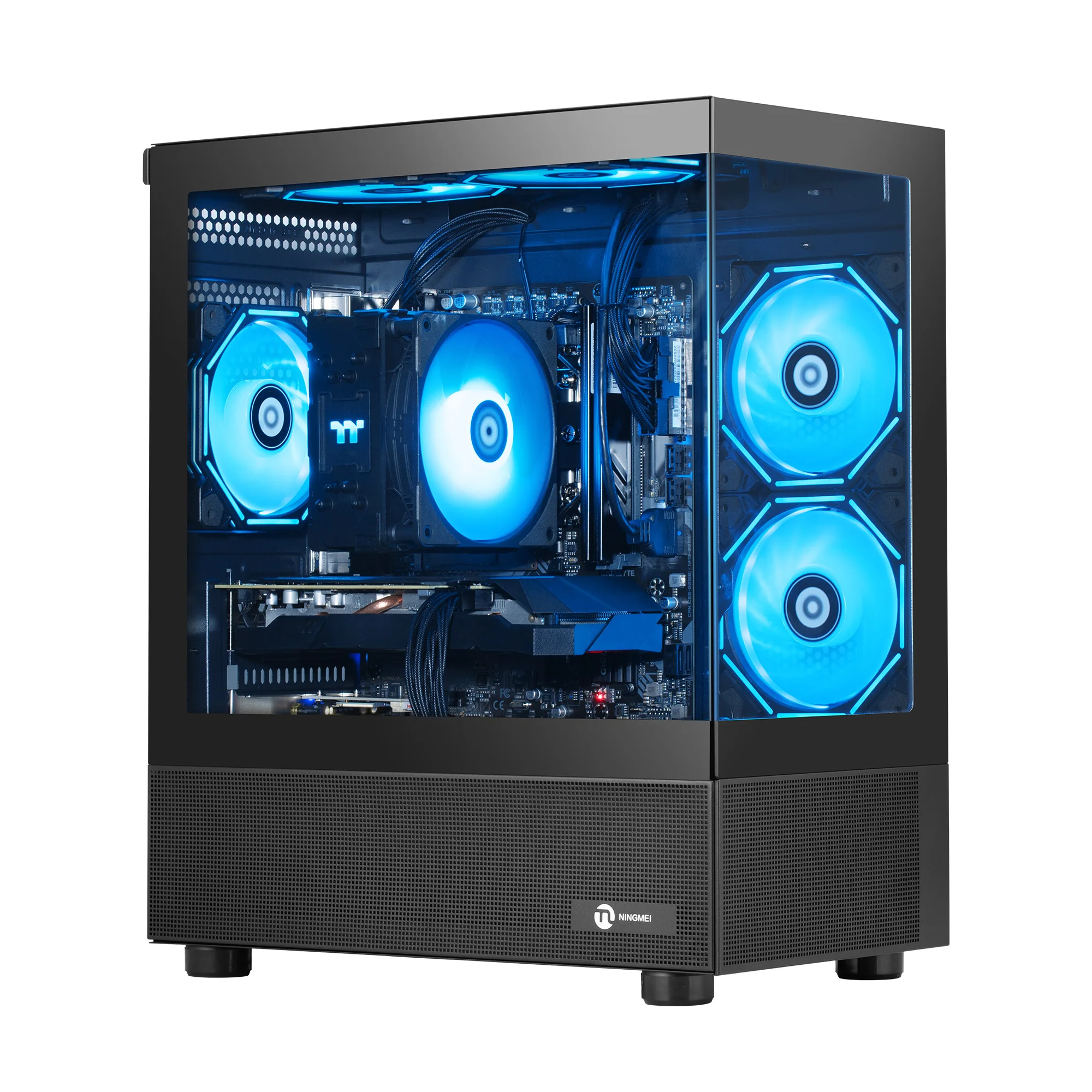 

Игровой ПК Ningmei: AMD Ryzen 7 9700X, NVIDIA RTX 5060, 32 ГБ ОЗУ, 1 ТБ SSD, Wi-Fi, черный