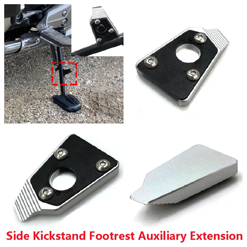 

Fit for Honda Goldwing 1800 GL1800 Tour Automatic DCT 2018-2023 Motorcycle Side Stand Kick Auxiliary Extension Pad Enlarge Plate