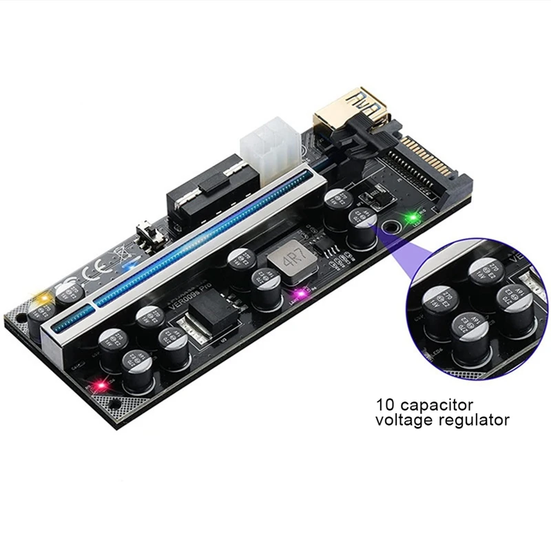 PCI-E 1X To 16X Graphics Card Extension Cable V009S PRO PCI-E 1X To 16X Graphics Card To Wiring Card