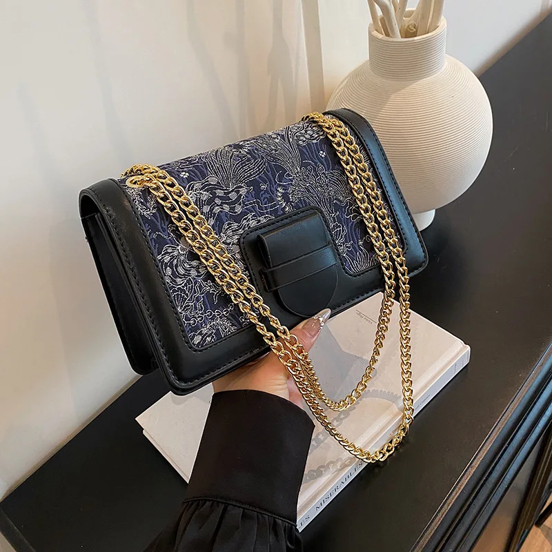 

2026 Women's Minimalist Crossbody Bag Vintage Quilted Soft Leather Shoulder Purse, Multi-way Chain Strap Tote for Casual Dating