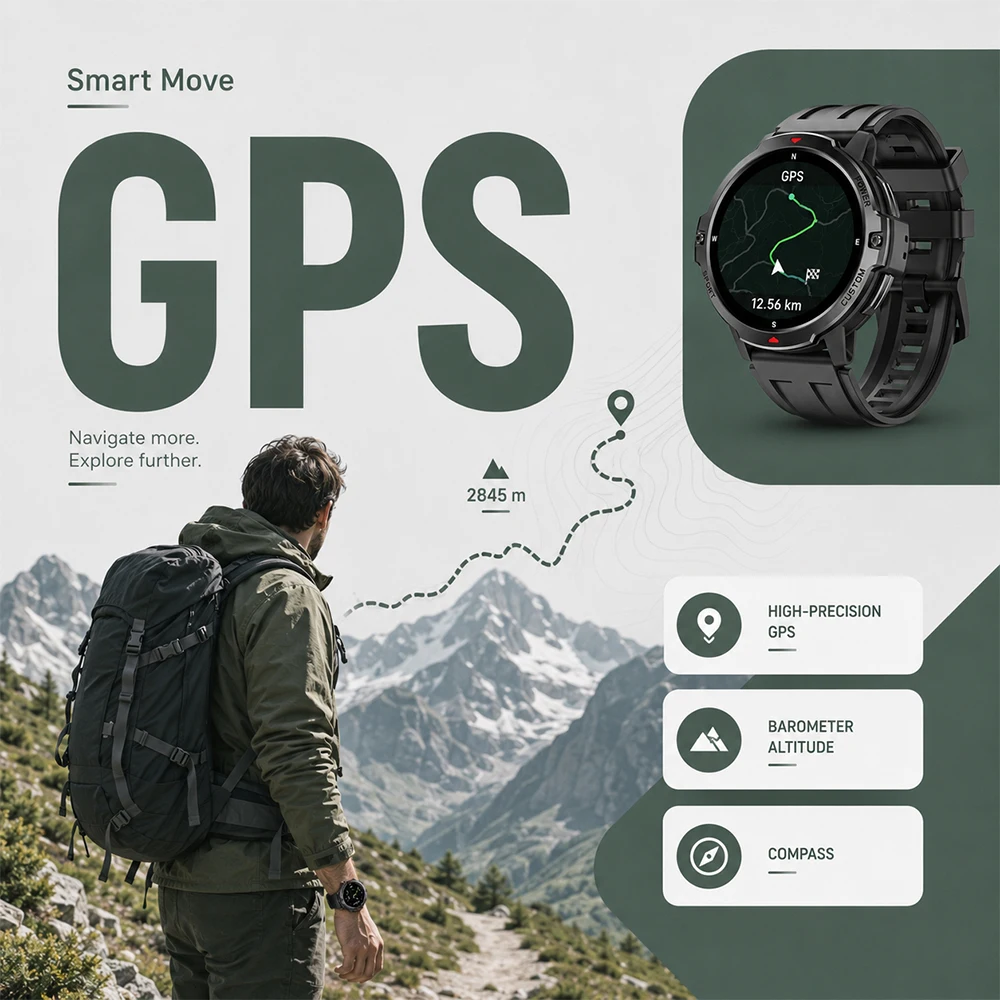 2026 새로운 1.46 인치 군용 GPS 스마트워치 - Smartwatch Timex Watches For Men 리뷰 및 가격