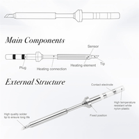 B45C For Pinecil TS100 Soldering Iron Tips Replacement For Mini Portable Micro-Type Solder Pen Stations Tool