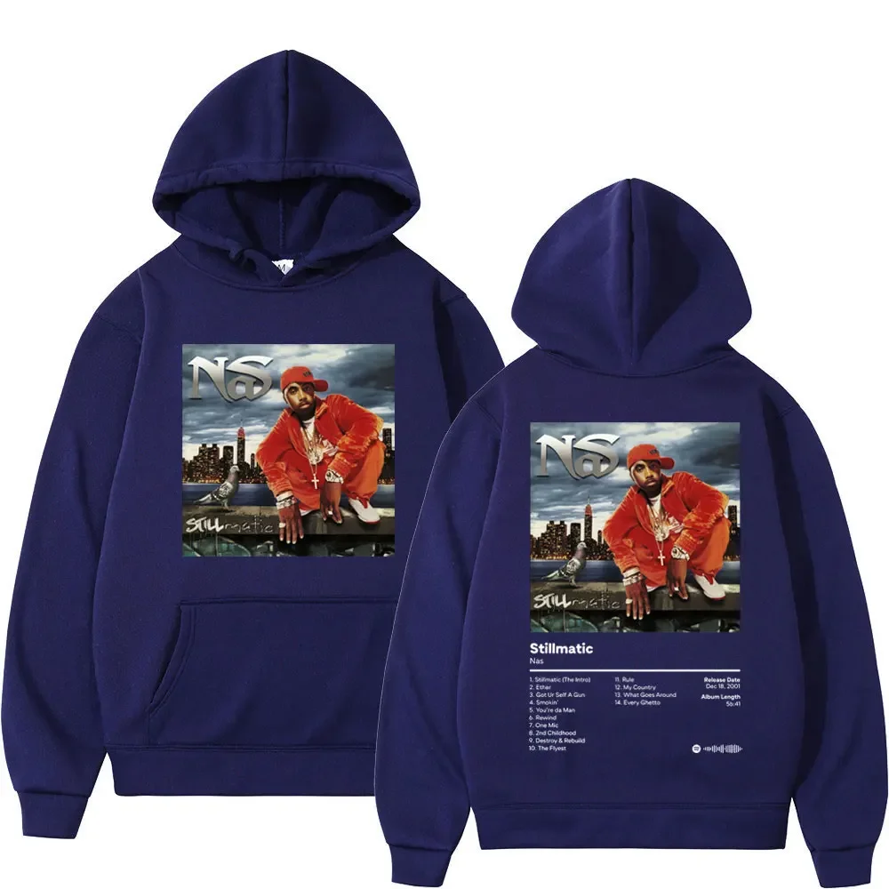 

Рэп-художник NAS музыкальный альбом Stillmatic толстовка с принтом Harajuku хип-хоп спортивная одежда мужская и женская модная повседневная свободная толстовка