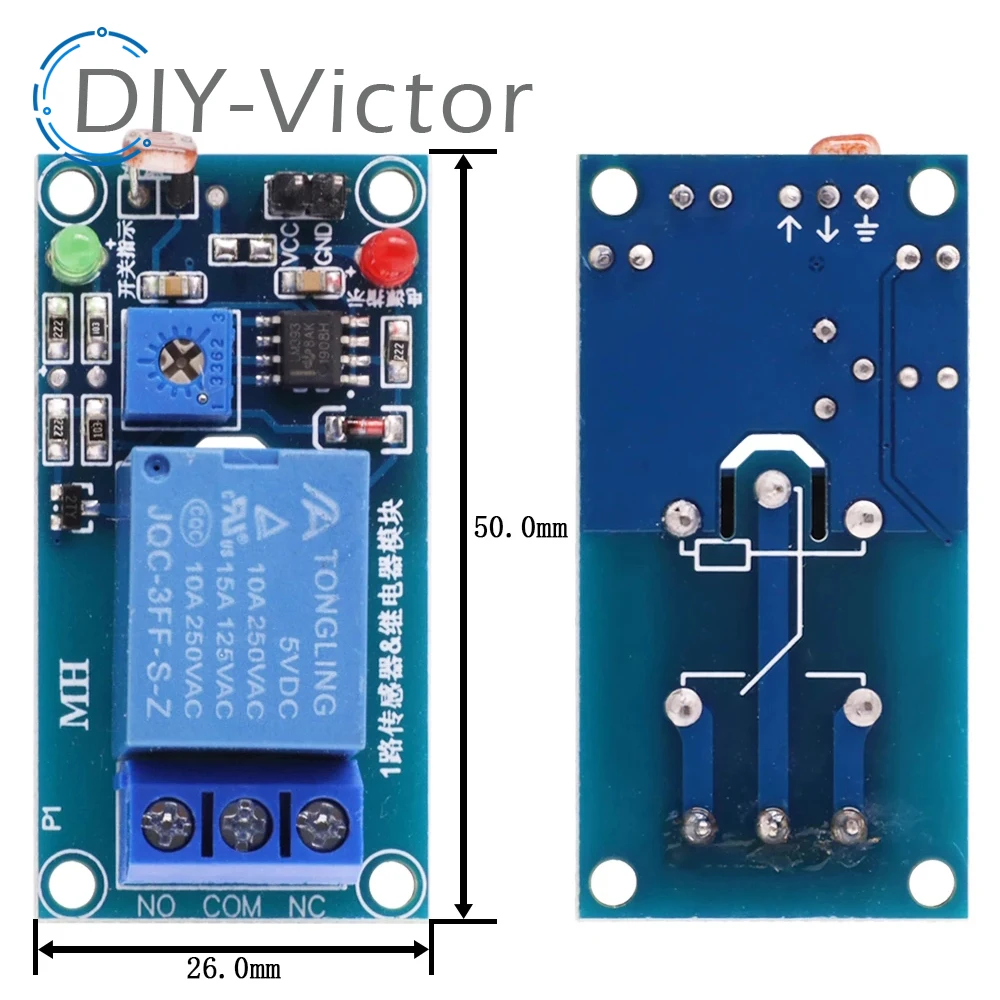 5V 12V Light Photoswitch Sensor Switch LDR Photoresistor Relay Module Light Detection Photosensitive Sensor Board For Arduino