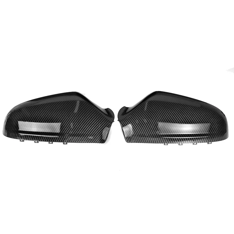 

New-2 Pcs Carbon Fiber Side Door Wing Rear View Mirror Cover For Vauxhall Opel Astra H 2004-2013