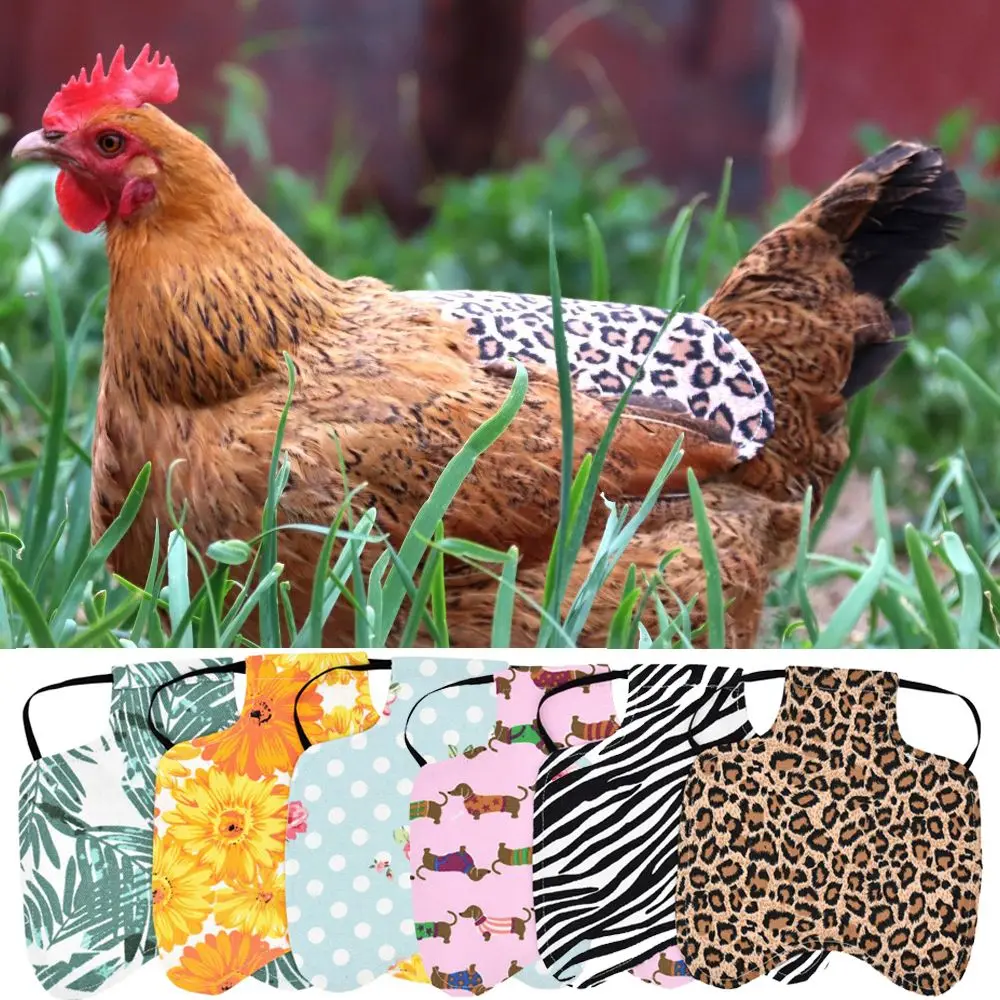 Protezione impermeabile forniture per animali domestici divertente grembiule protettivo per sella di pollo Hen Feather Protector Back Jacket