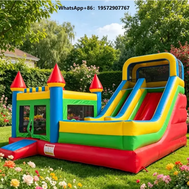 Portable Indoor/Outdoor PVC Kids Commercial Bouncy Castle Inflatable Bounce House Combo with Slide