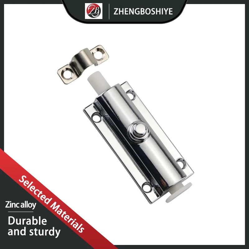 

Industrial Button Press Type Automatic Spring Rebound Lock Cabinet Door Bolt Buckle Lock Zinc Alloy Manufacturing