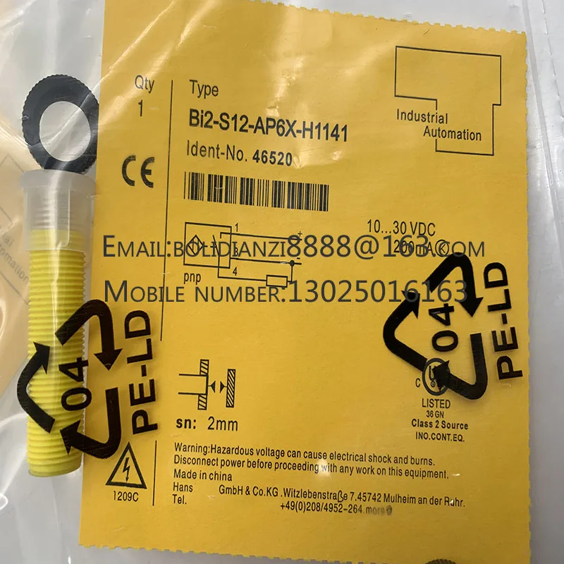

New proximity switch sensor BI2-S12-AP6X-H1141 BI2-S12-AN6X-H1141 In stock