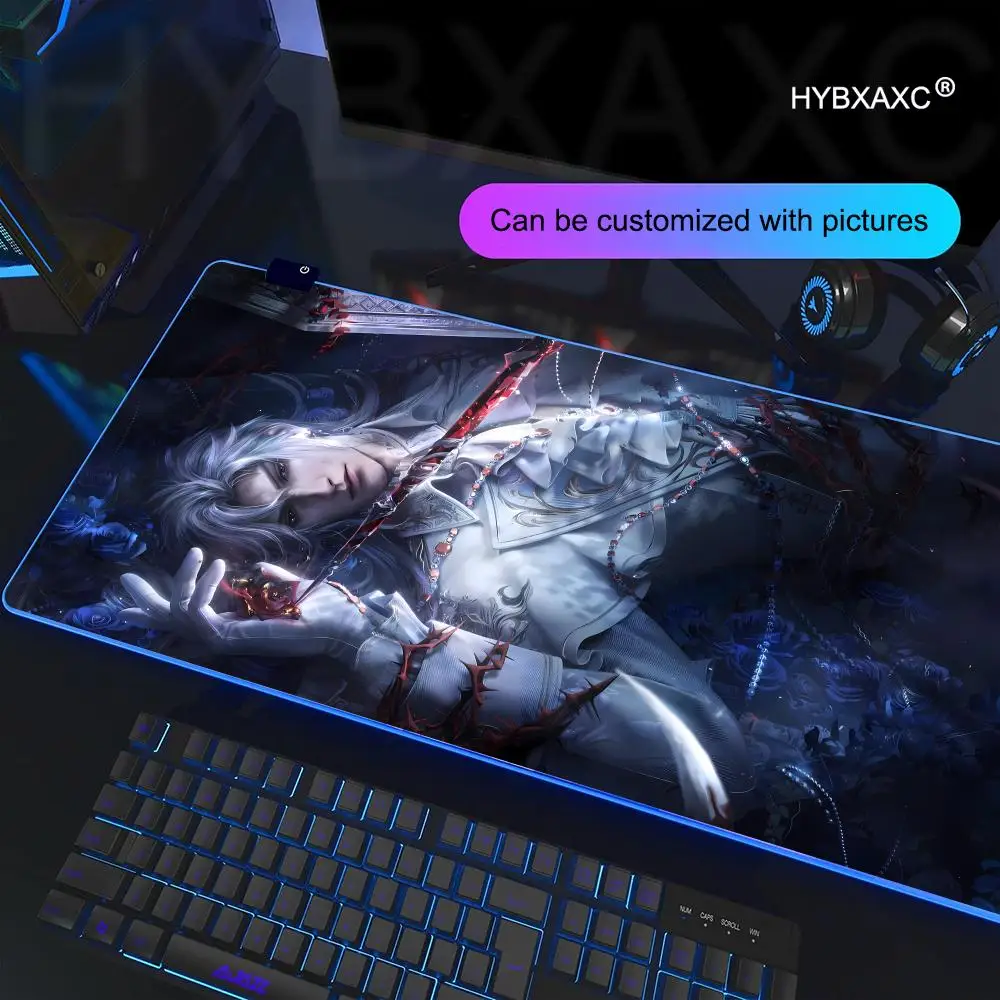 RGB Love and Deepspace Sylus Mouse Pad Non-slip Lockedge Thickened Desktop MousePad Large Comfort Gaming Office Student HYBXAXC