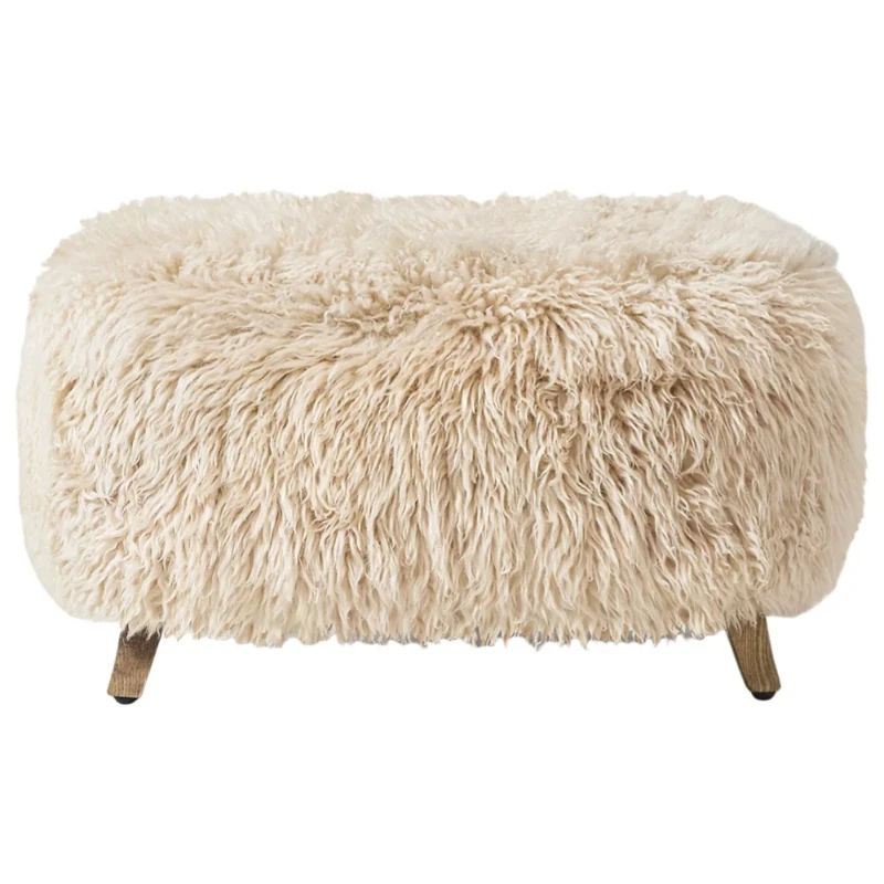 

Cute luxury furniture, living room set, small and comfortable wooden square household stool.