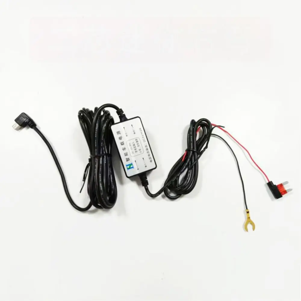 12-30V Input Dash Cam Hardwire Kit 5V/3A Output Parking Monitoring Dashcam Power Cable Type-C USB Port Low Voltage Protection