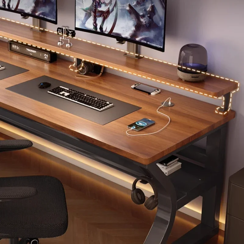 Conference Designer โต๊ะทํางานสมัยใหม่บ้านหรูหราเขียนโต๊ะคอมพิวเตอร์แล็ปท็อปความงาม Gamingtisch เฟอร์นิเจอร์ห้องนั่งเล่น