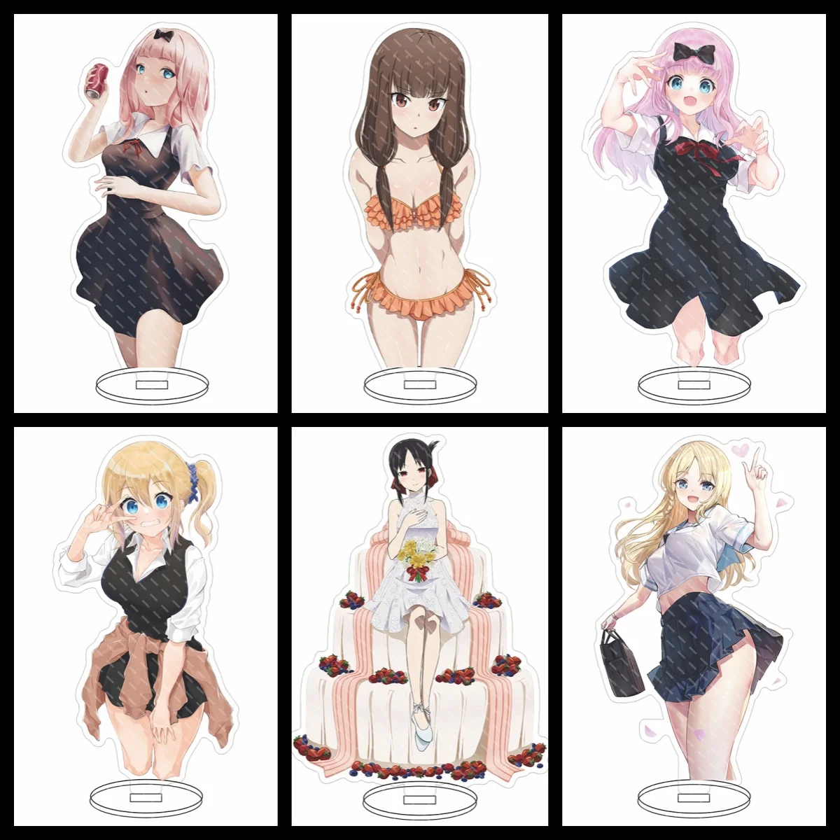 

HOT Anime Kaguya-sama: Love Is War Cosplay Prop Decor Acrylic Stand figure Stand Plate Cartoons present Firend Festivals Gifts