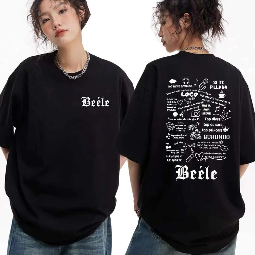 Rapper BEELE Album Merch Pop Graphic T Shirt Men Women Aesthetic Fashion Gothic T-shirts Summer Tops Oversized T-shirt Fans Gift