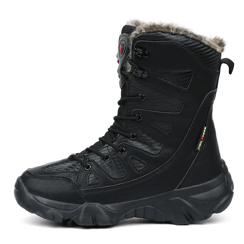 Autumn and Winter Outdoor High-top Cotton Shoes Hiking Shoes Cross-border Sports Combat Boots Wear-resistant Desert Boots Hiking