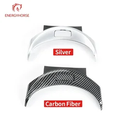 Car Chromed Carbon Fiber Center Console Armrest Switch Button Trim Cover For BENZ C GLC W205 W253 C200 C230 GLC300 2056803407