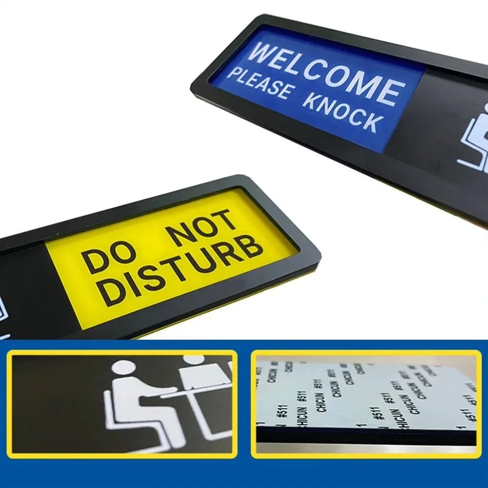 Clear Communication Privacy Sign WELCOME and DO NOT DISTURB Sign Plastic Practical Do Not Disturb Sign Sturdy Door Hanger
