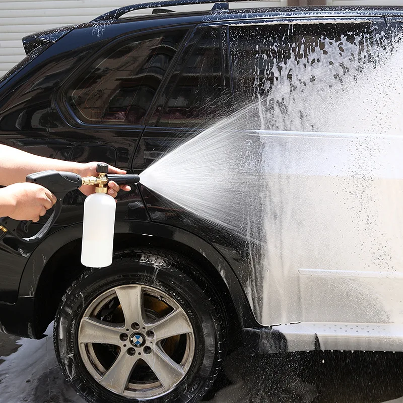 Car Foam Gun High Pressure Nozzle Auto Cleaning Snow Foam Gun Spray Bottle Bubble Maker Deep Water Spray Gun Cleanin