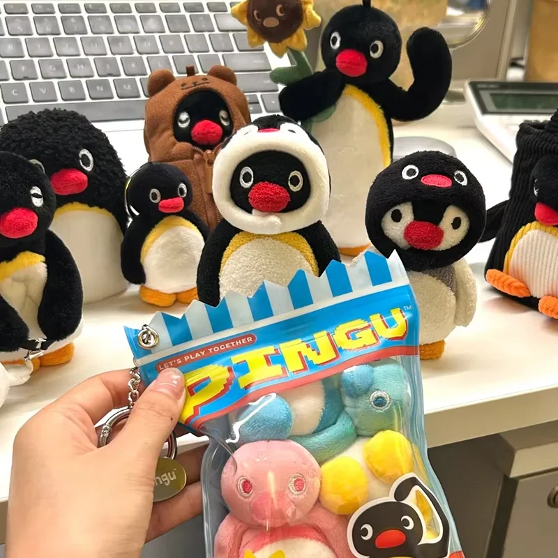 Pingu Penguin Mini Meme Blind Box Kawaii Pendant Keychain Bag Hanging Ornament Mystery Box Trendy Toy Collect Birthday Gifts view 5