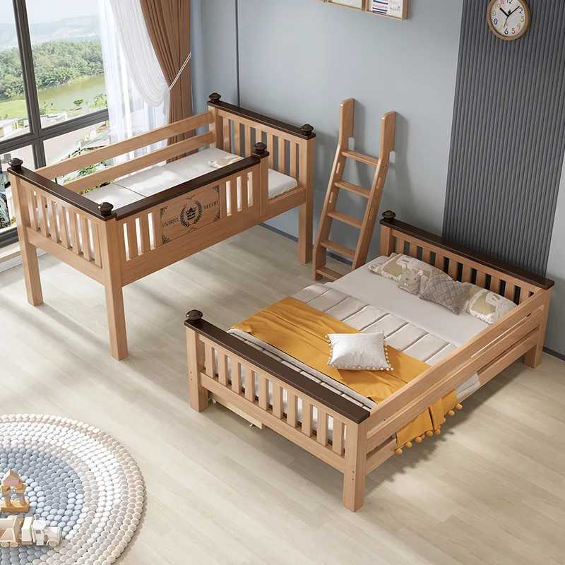 Cama alta e baixa integrada trapezoidal infantil doméstica Estudantes escolares
