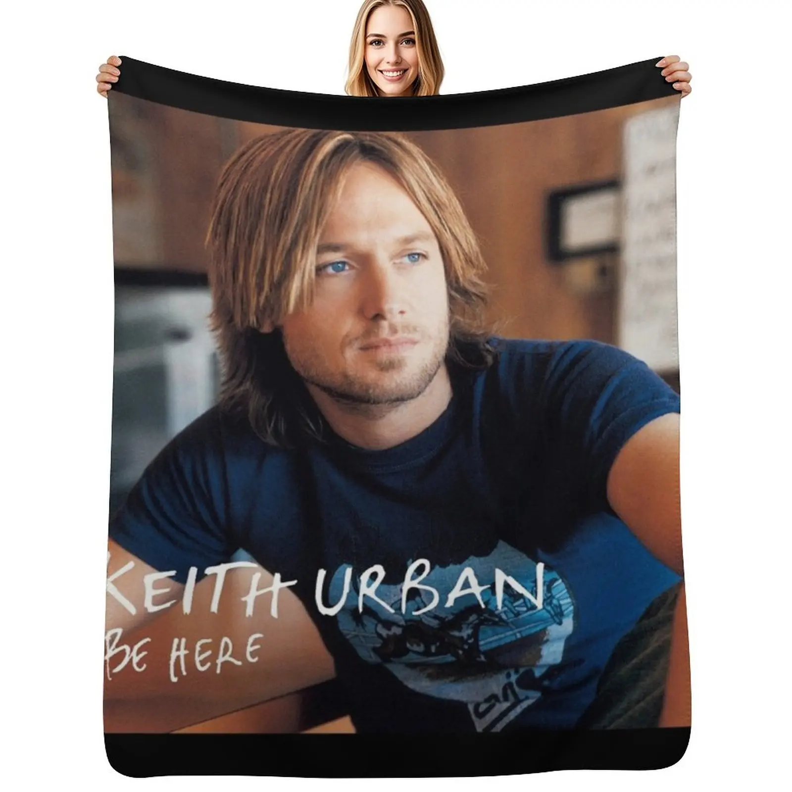 

Keith Urban Be here Throw Blanket Warm Cozy Throw Blanket for Living Room Couch