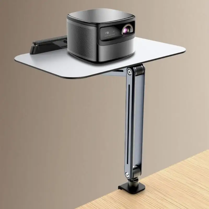 

652F Portable Laptop Tablet Arm Clip Stand 360 Rotating Adjustable Desk Mount