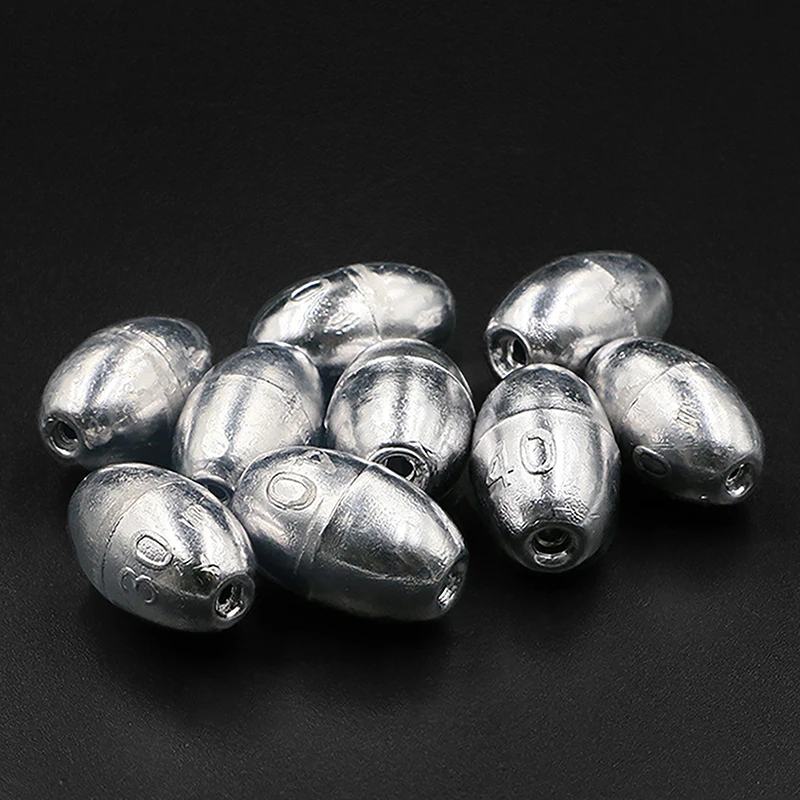 20Pcs 3/4/6/8/10/12/15g Legierung Hohl Olive angeln Platinen Wachs Beschichtung Angeln Gewicht Stahl Angeln Gewichte Zubehör