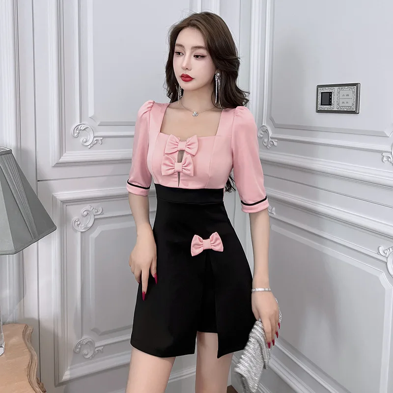 Woman Work Clothes Suit Hotel Waiter Beauty Salon Spa Massage Nail Cafe Sexy Foot Bath Sauna Technician Overall Skirt Uniform